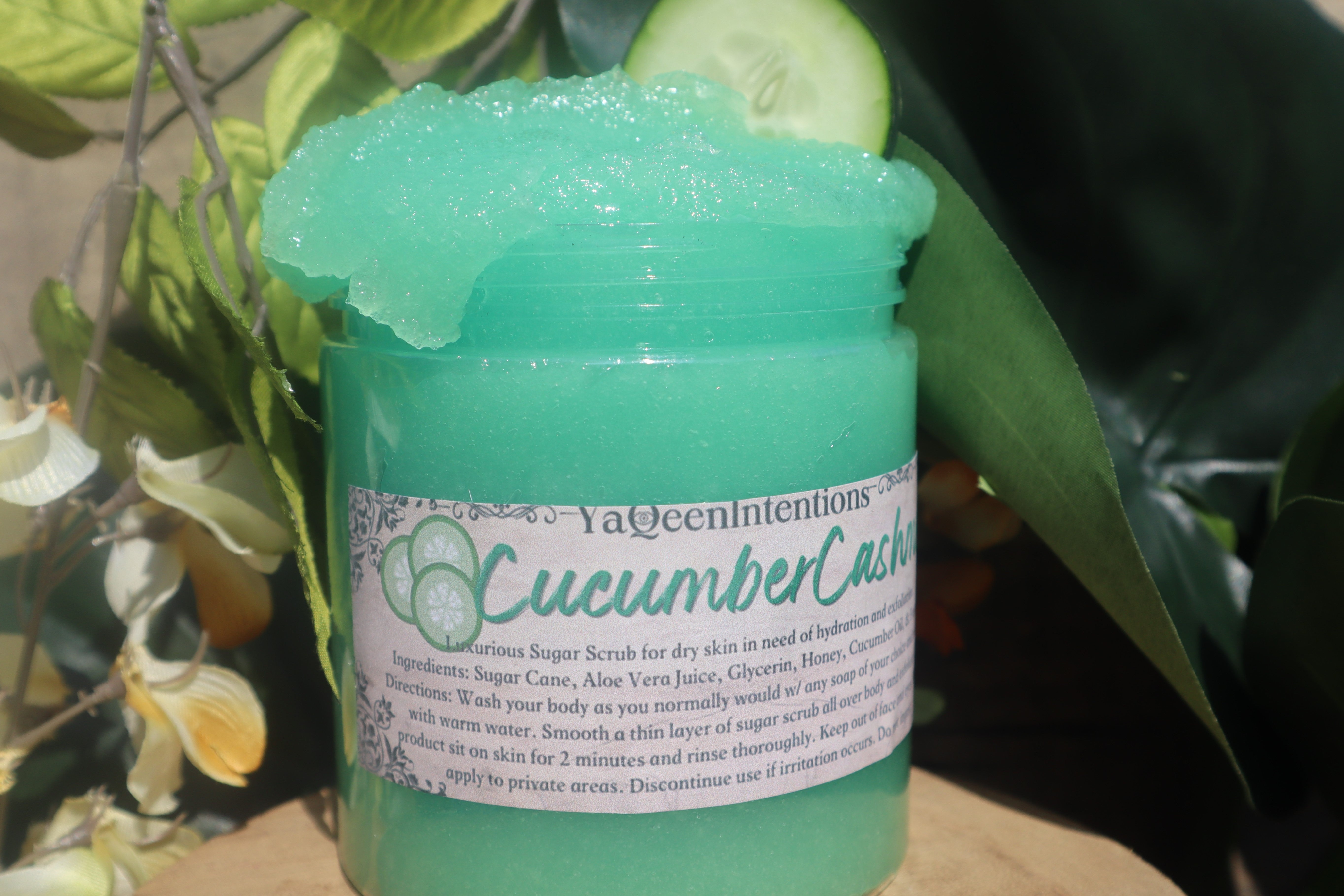 Detox Cucumber Cashmere Sugar Scrub for Relaxation and Soft Skin