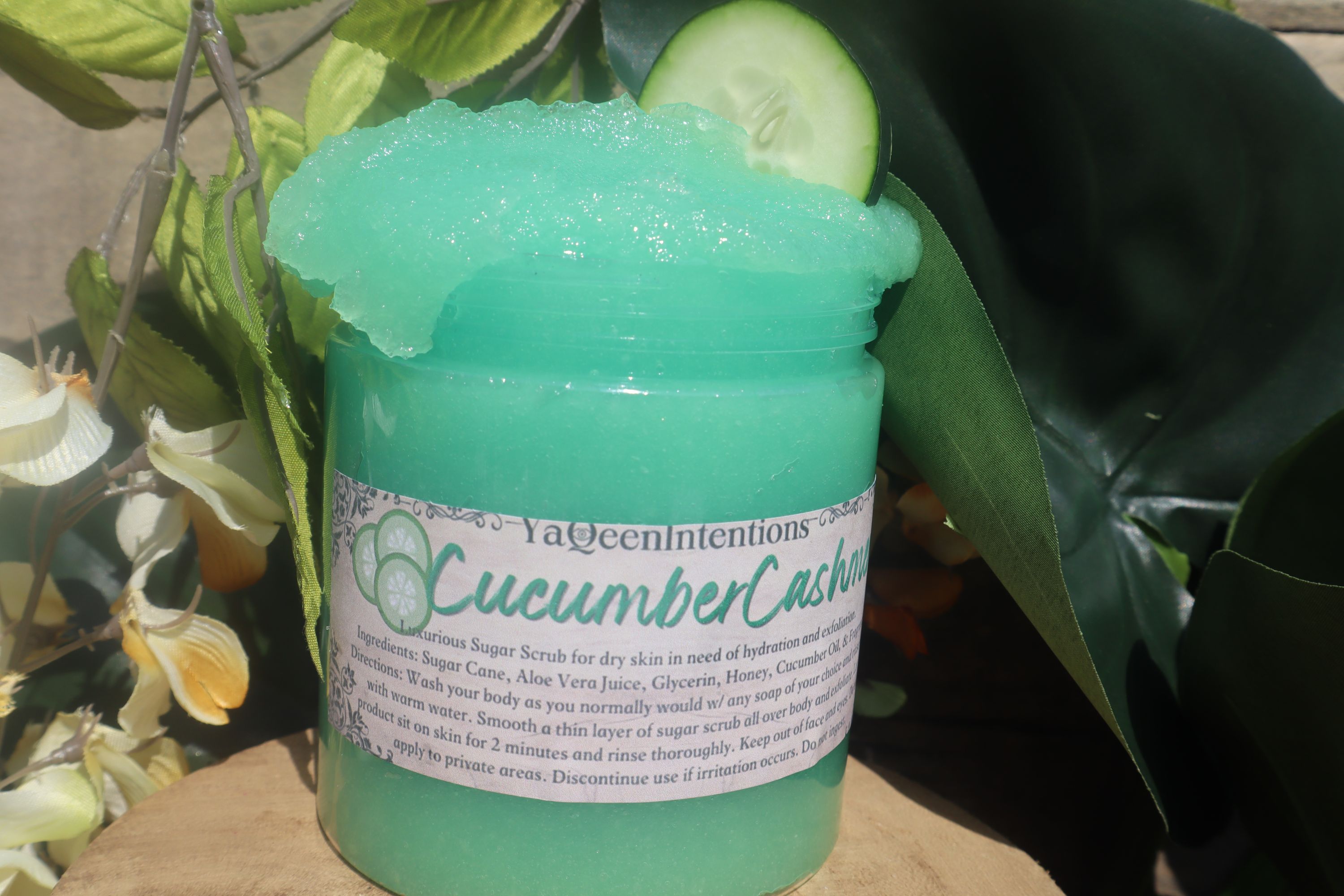 Detox Cucumber Cashmere Sugar Scrub for Relaxation and Soft Skin