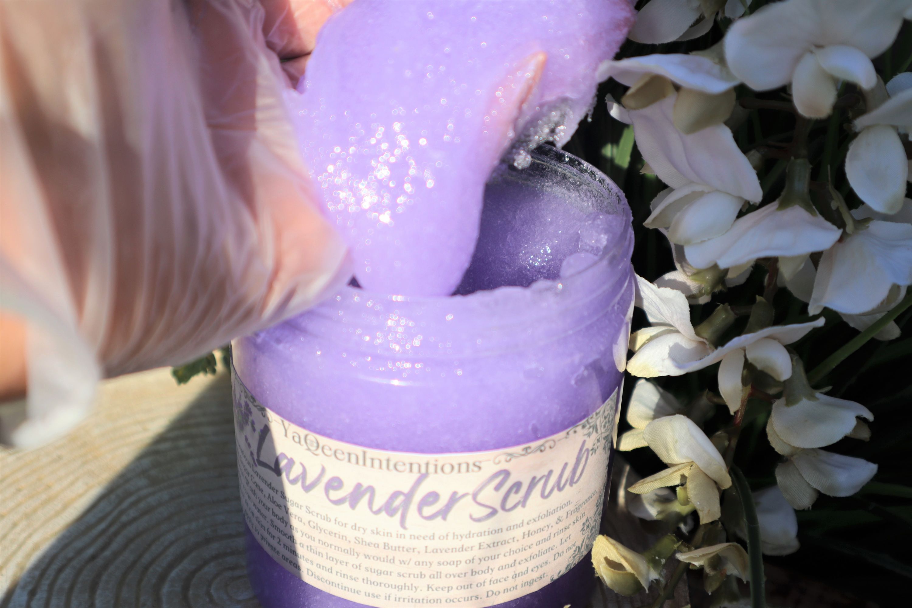 Lavender Sugar Scrub for Detox and Exfoliation