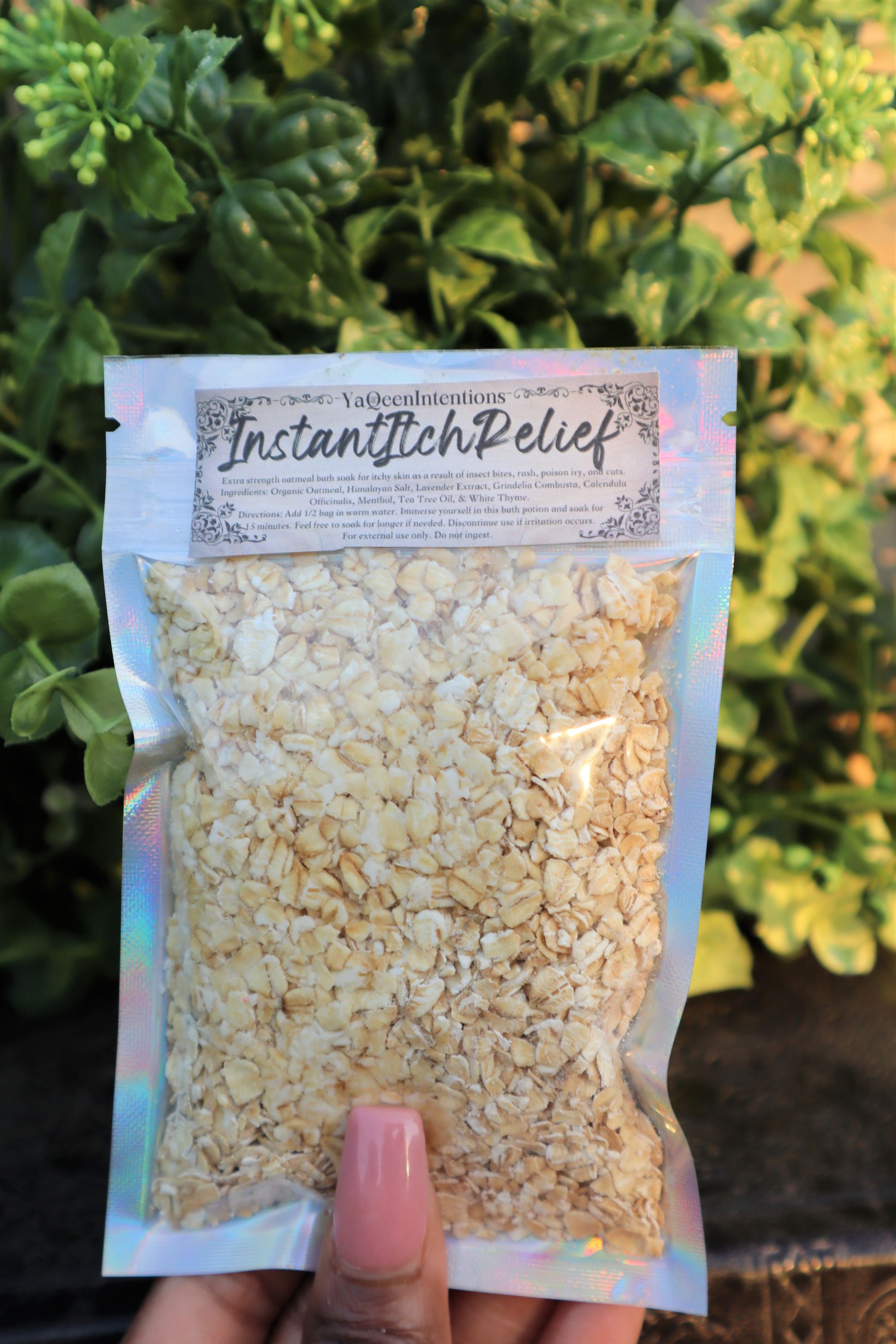 Instant Itch Relief Oatmeal Bath Remedy for Itchy Rash Bug Bites