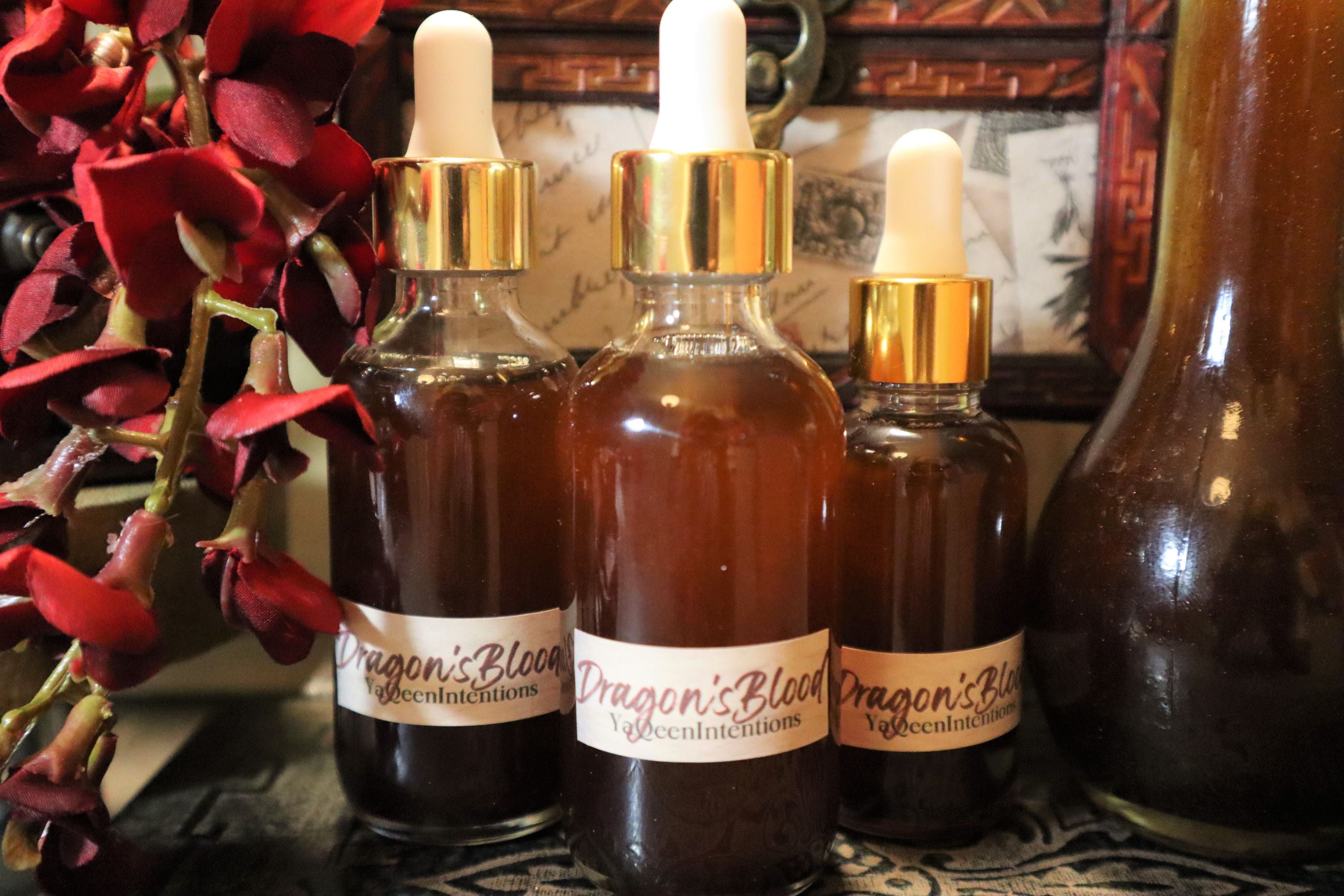 Dragon's Blood Oil for Protection Ritual Work Intensifying Spells