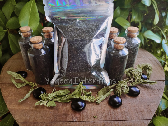 Black Witch Salt for Protection & Ritual Work Purification